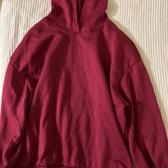 Women's Hooded Magenta Sweatshirt - Picture 2 of 2